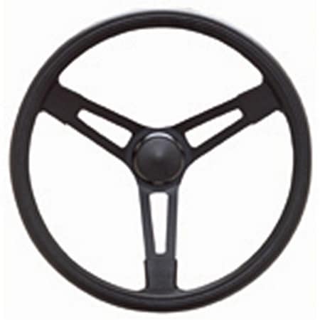 Newalthlete 675 Performance Series 15 in. Steel Steering Wheel - Smooth Grip - 3.12 in. Dish NE3619930
